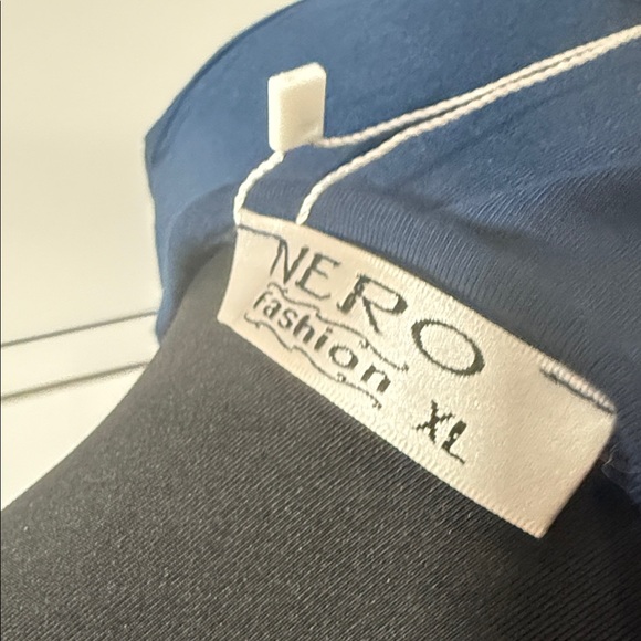 Chic Navy Women's Top with Embellished Design - Picture 5 of 5